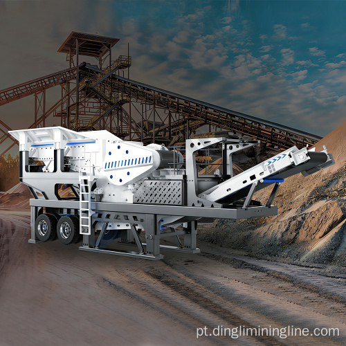 Planta móvel de britagem grossa 650TPH com Sandvik